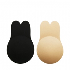 Silicone Invisible Push Up Bra Rabbit Strapless Self Nipple Cover Adhesive Silicone Bra