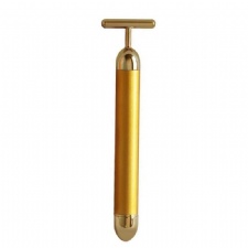 24K Gold Energy Beauty Bar Skin Rejuvenation Facial Massager Stick Face Lift Tightening Tool