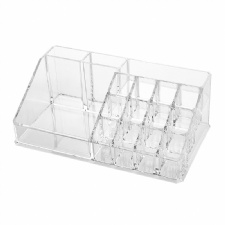 Transparent Plastic Cosmetic Storage Organizer Lipstick Brush Palette Eyeshadow Makeup Holder