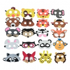 Customized Christmas Easter Halloween Cartoon Character Animals Felt Eye Mask Kids Party Masks Felt Face Mask