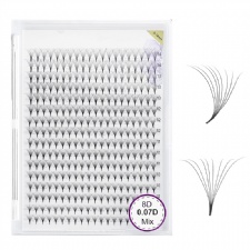 16 Rows Premade Volume Lash Extensions C/D Curl Supplies Private Label Volume Fans Mink Individual Eyelash Extension