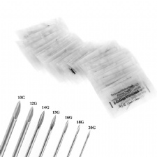 100pcs/box 10/12/13/14/15/16/18/20G Disposable Sterile Puncture Needle Body Piercing Needles