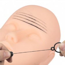 Extractable Mapping Measuring Brow String Pre-Inked Microblading String Thread Eyebrow Grid