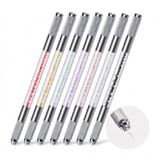 High Quality Crystal Double-ended Eyebrow Tattoo Microblading Manual Pen Permanent Makeup Microblading Pen