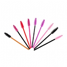 50pcs/bag Colorful Mascara Wand Applicator Lash Extension Brushes Eyebrow Comb Disposable Eyelash Brush