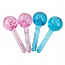 Beauty Crystal Ice Ball Face Massager Home SPA Skin Care Magic Cooling Balls Facial Roller Massage Tools Glitter Ice Globes